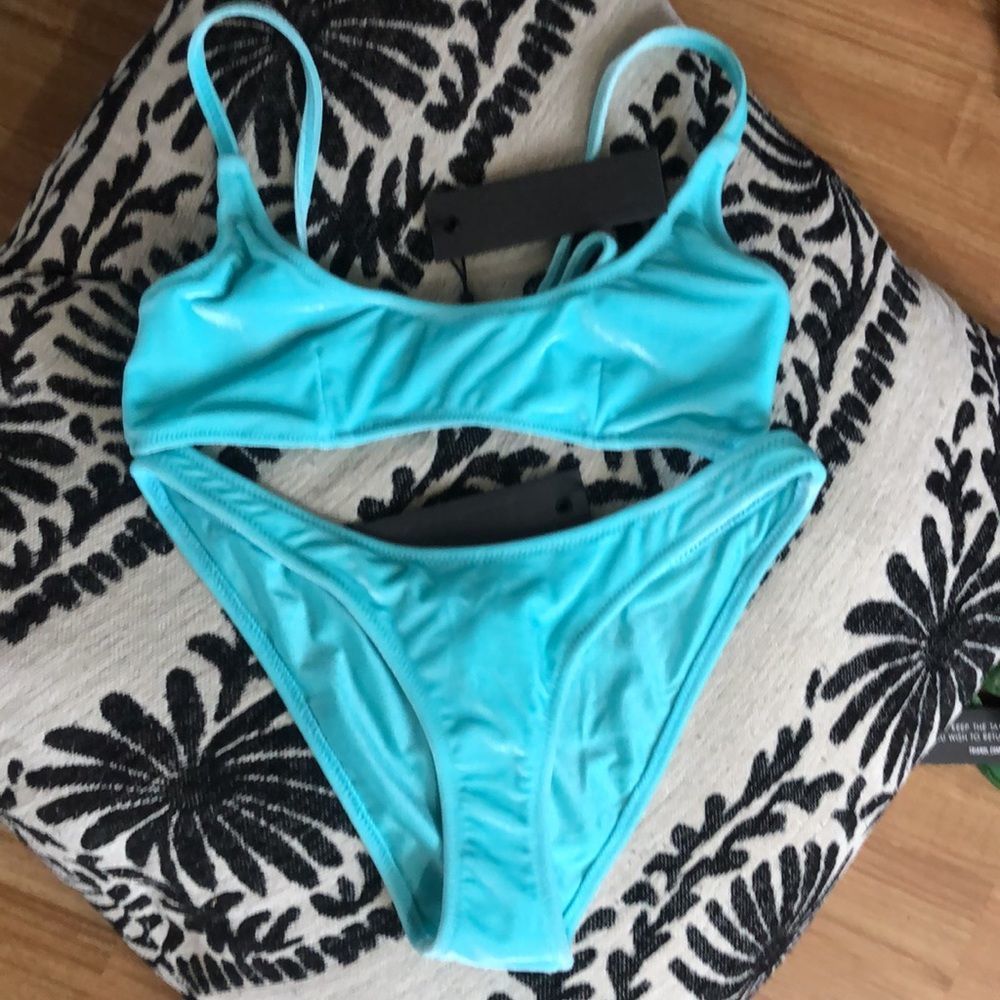 TRIANGL MACI CHEEKY BLUE CRUSH BIKINI NWT NO BAG